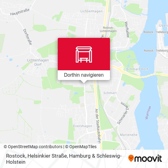 Rostock, Helsinkier Straße Karte