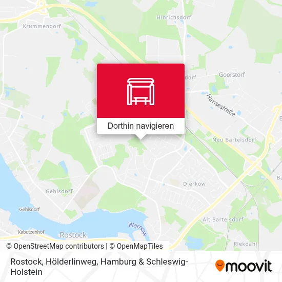 Rostock, Hölderlinweg Karte