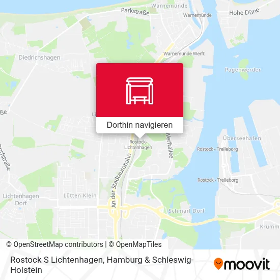Rostock S Lichtenhagen Karte
