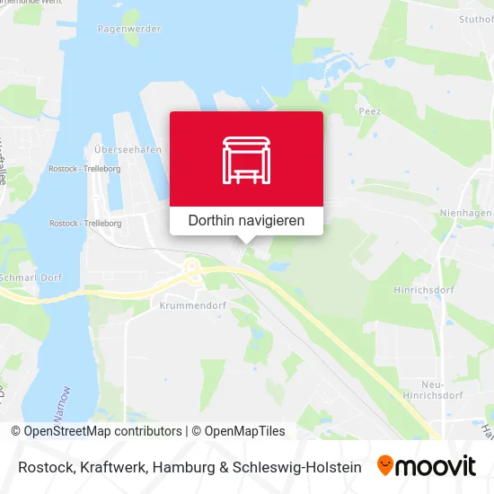 Rostock, Kraftwerk Karte