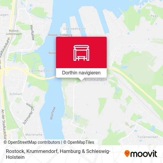 Rostock, Krummendorf Karte