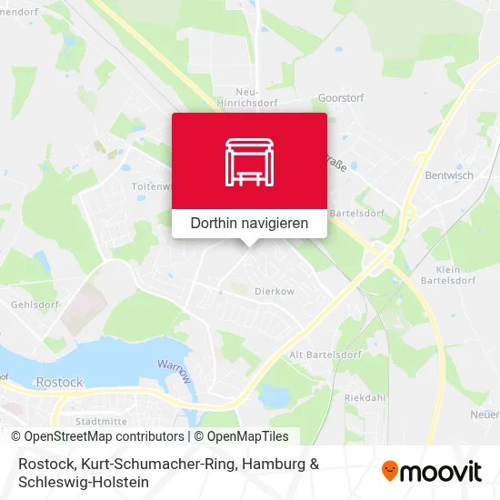 Rostock, Kurt-Schumacher-Ring Karte