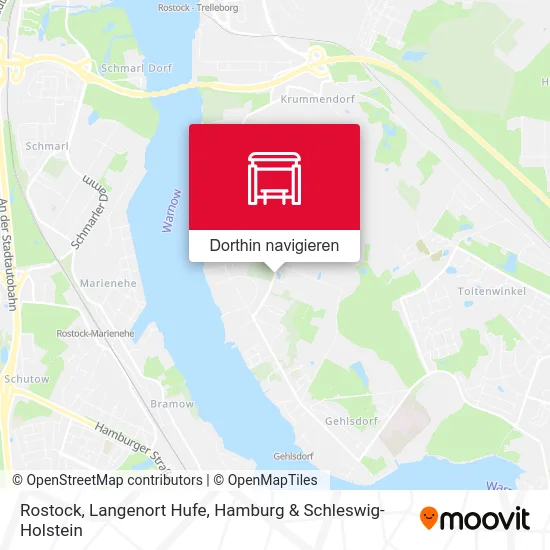 Rostock, Langenort Hufe Karte