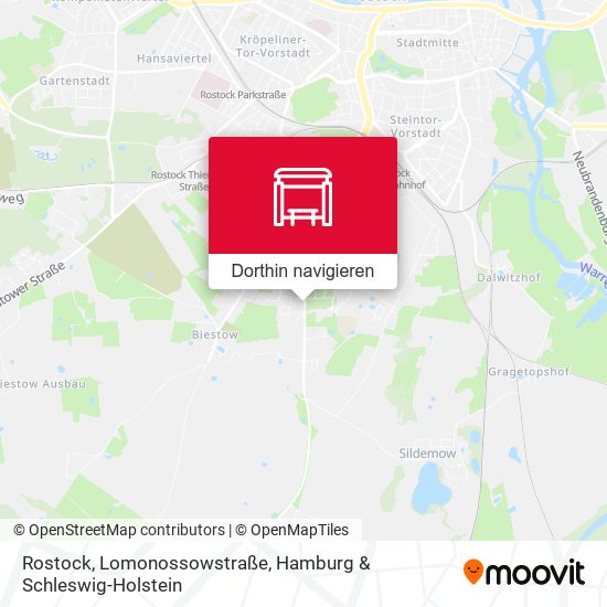 Rostock, Lomonossowstraße Karte