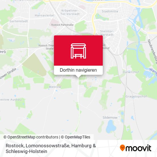 Rostock, Lomonossowstraße Karte