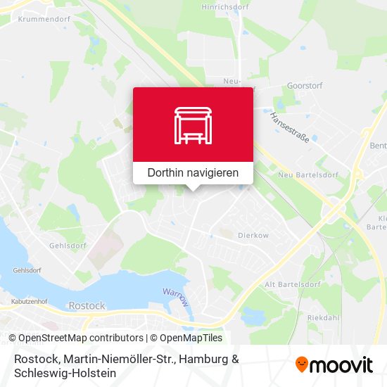 Rostock, Martin-Niemöller-Str. Karte