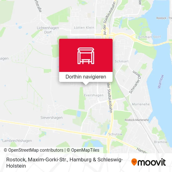 Rostock, Maxim-Gorki-Str. Karte