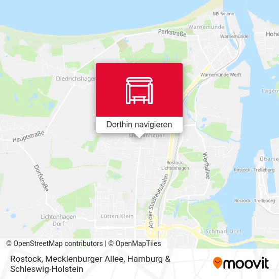 Rostock, Mecklenburger Allee Karte