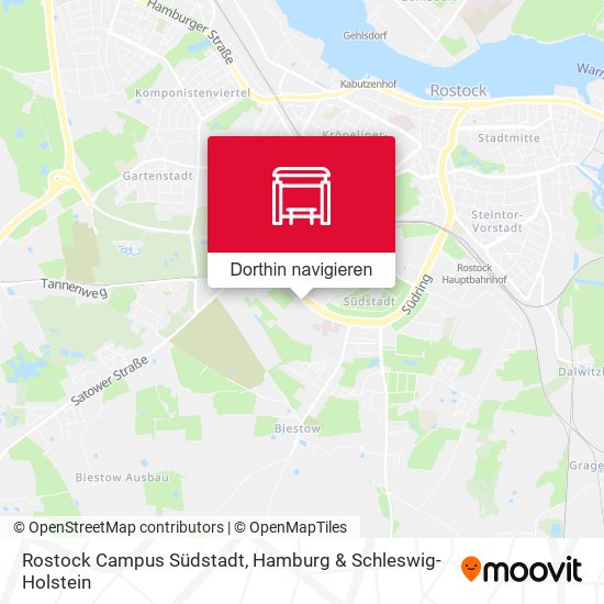 Rostock Campus Südstadt Karte