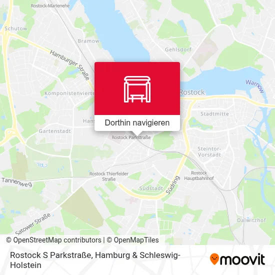 Rostock S Parkstraße Karte