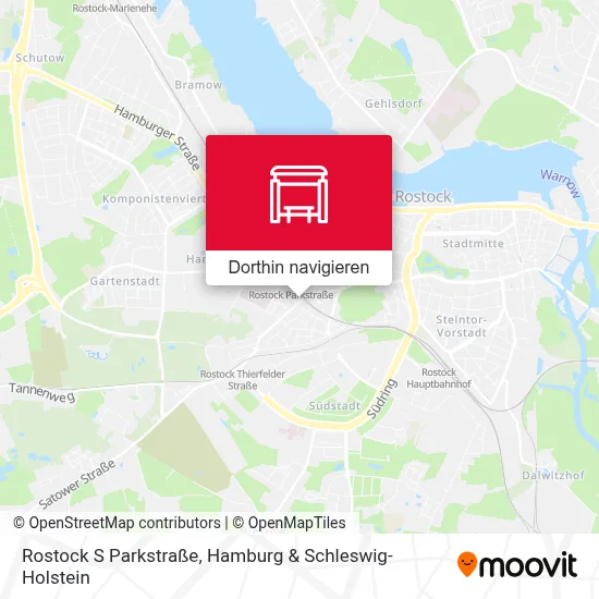Rostock S Parkstraße Karte