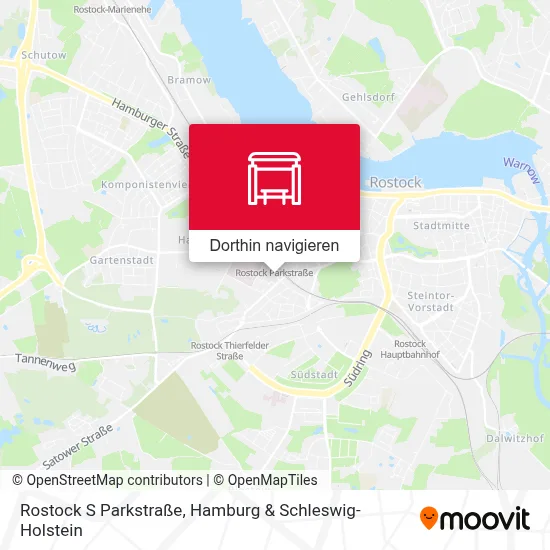 Rostock S Parkstraße Karte