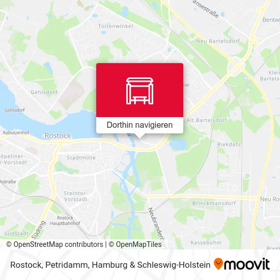 Rostock, Petridamm Karte