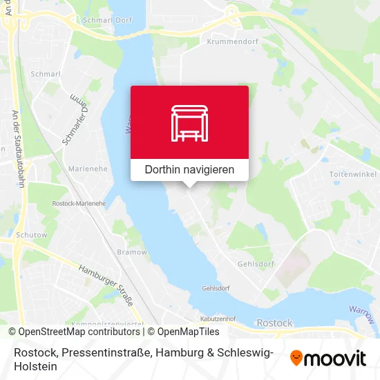 Rostock, Pressentinstraße Karte