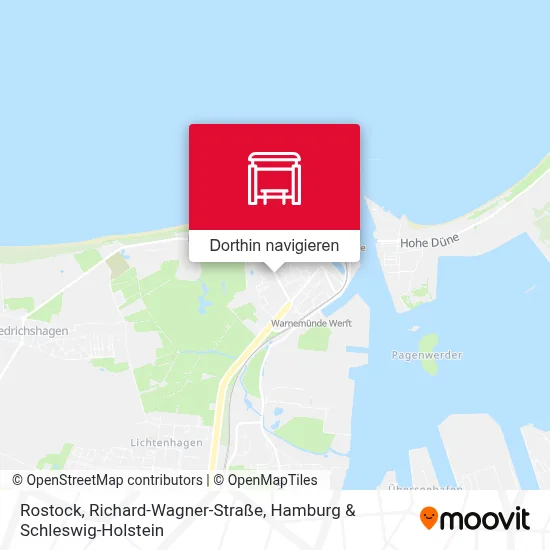 Rostock, Richard-Wagner-Straße Karte