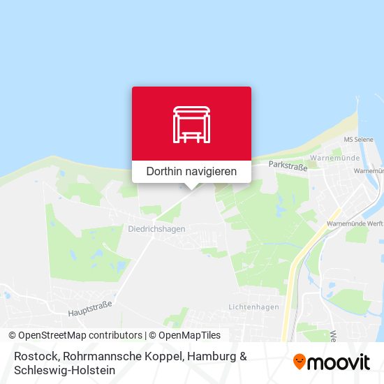 Rostock, Rohrmannsche Koppel Karte