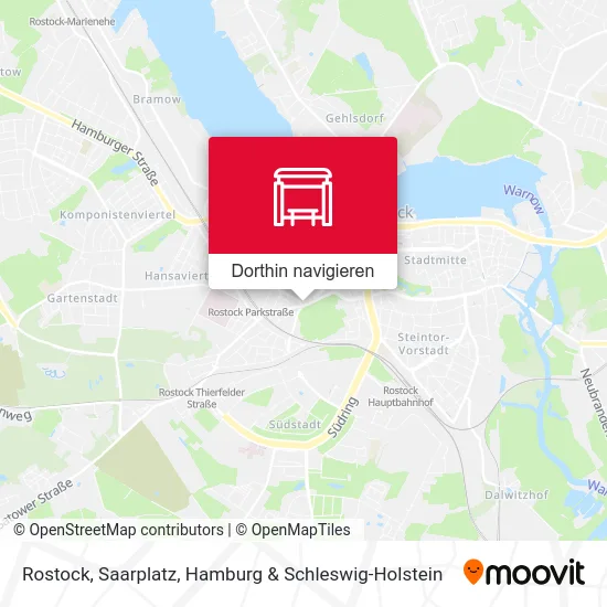 Rostock, Saarplatz Karte