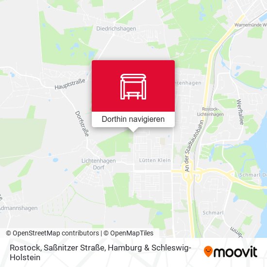 Rostock, Saßnitzer Straße Karte
