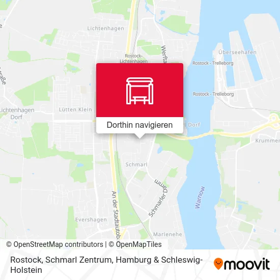 Rostock, Schmarl Zentrum Karte