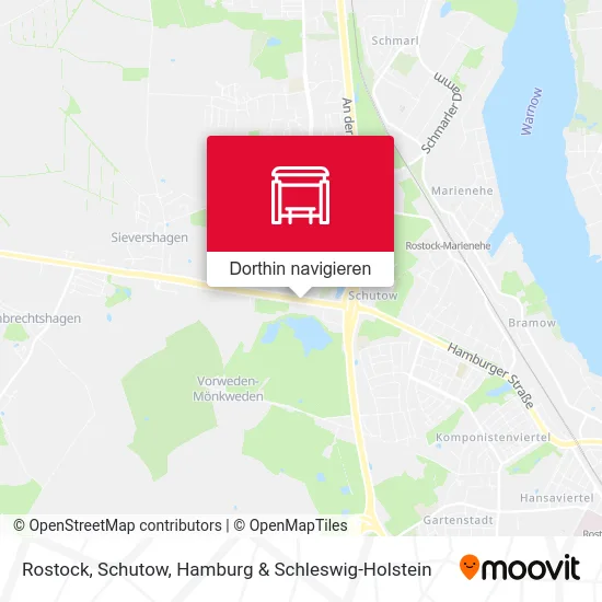 Rostock, Schutow Karte