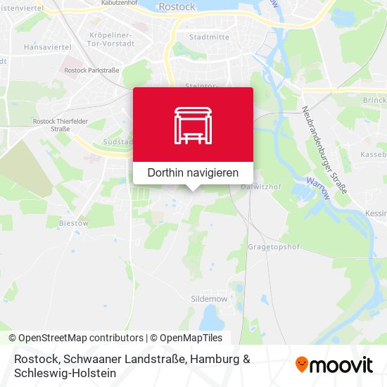 Rostock, Schwaaner Landstraße Karte