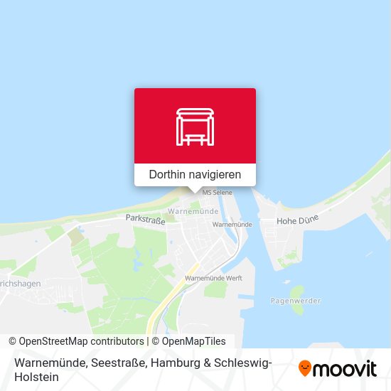 Warnemünde, Seestraße Karte