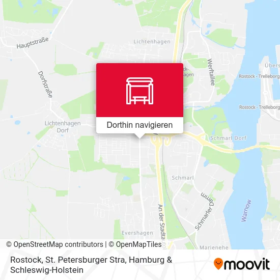 Rostock, St. Petersburger Stra Karte