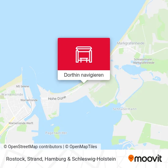 Rostock, Strand Karte