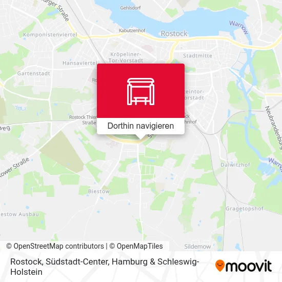 Rostock, Südstadt-Center Karte