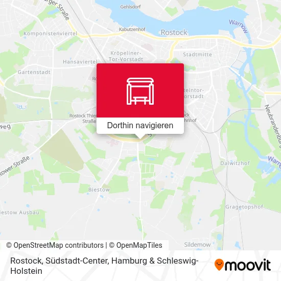 Rostock, Südstadt-Center Karte