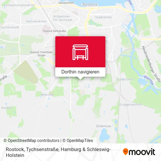 Rostock, Tychsenstraße Karte