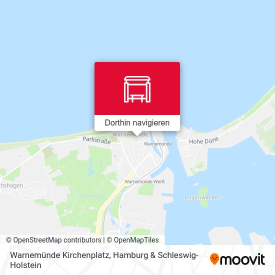 Warnemünde Kirchenplatz Karte