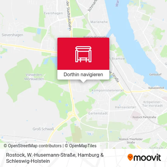 Rostock, W.-Husemann-Straße Karte