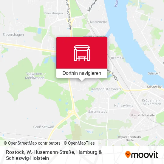 Rostock, W.-Husemann-Straße Karte