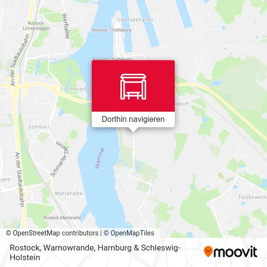 Rostock, Warnowrande Karte