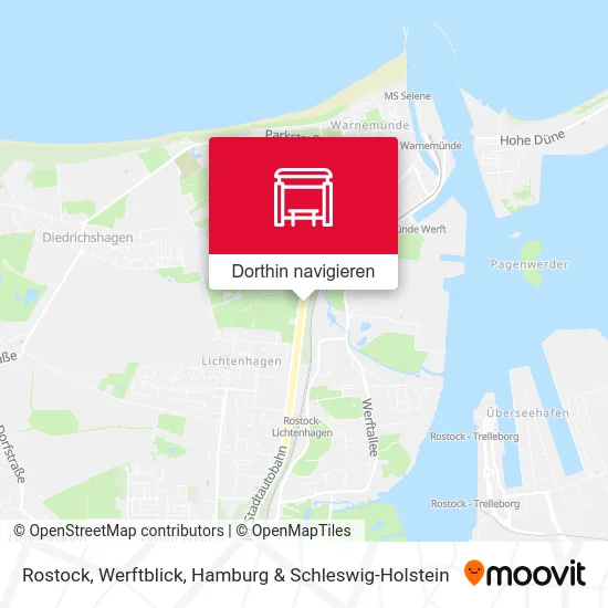 Rostock, Werftblick Karte