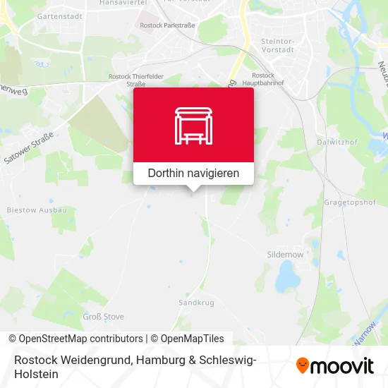 Rostock Weidengrund Karte