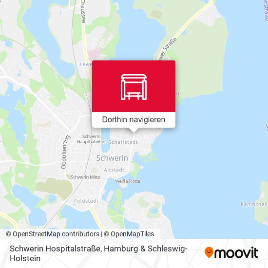 Schwerin Hospitalstraße Karte