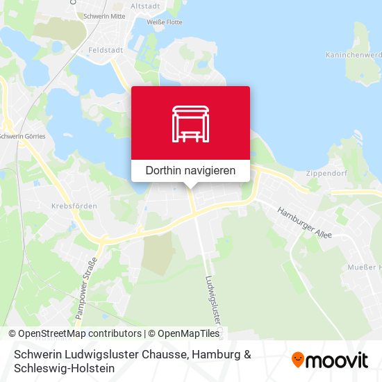 Schwerin Ludwigsluster Chausse Karte