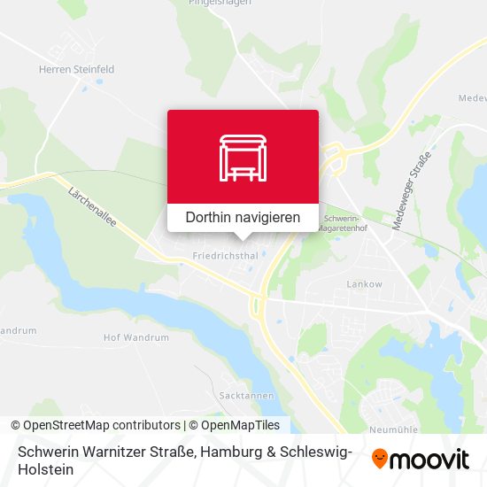 Schwerin Warnitzer Straße Karte