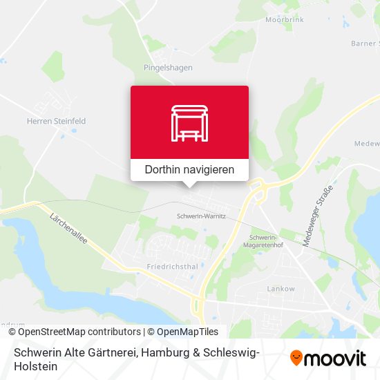 Schwerin Alte Gärtnerei Karte