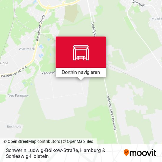 Schwerin Ludwig-Bölkow-Straße Karte