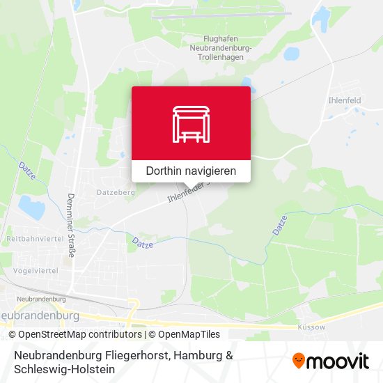 Neubrandenburg Fliegerhorst Karte