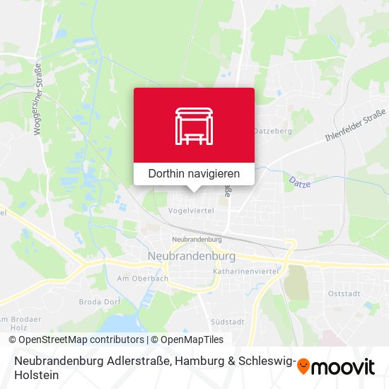 Neubrandenburg Adlerstraße Karte