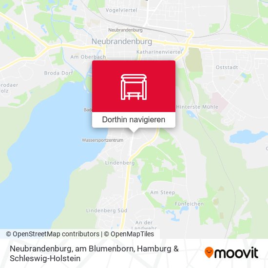 Neubrandenburg, am Blumenborn Karte