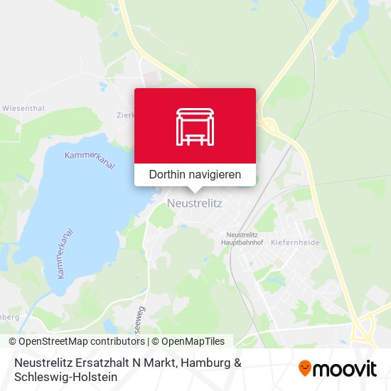 Neustrelitz Ersatzhalt N Markt Karte
