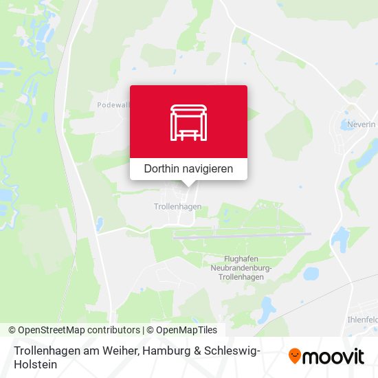 Trollenhagen am Weiher Karte