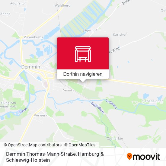 Demmin Thomas-Mann-Straße Karte