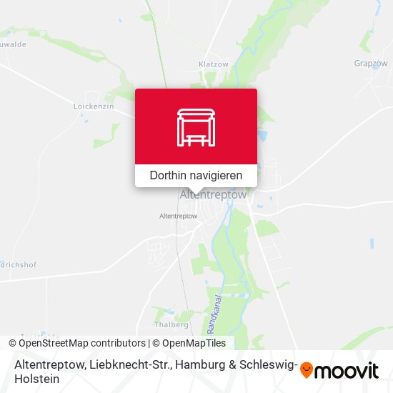 Altentreptow, Liebknecht-Str. Karte