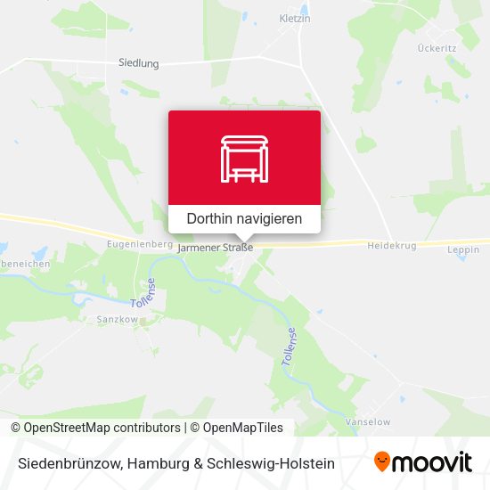 Siedenbrünzow Karte